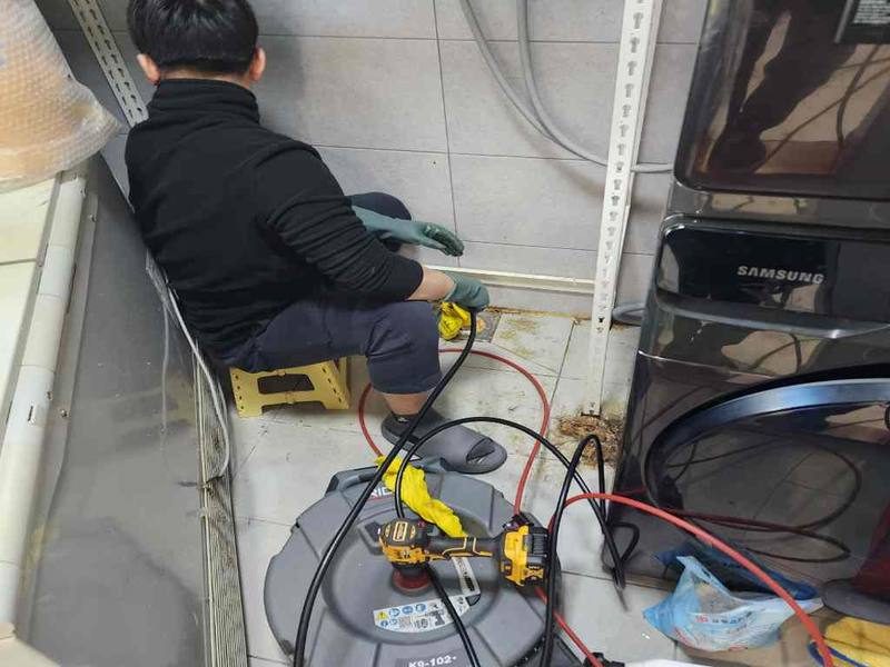 가평 싱크대막힘 작업사례 5